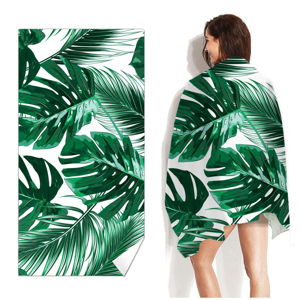 Microfibre lightweight sand free beach towel