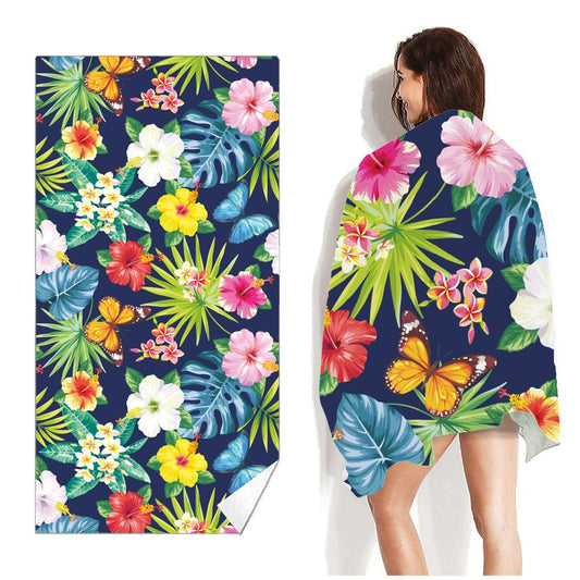 Microfibre sand free lightweight quick dry beach towel