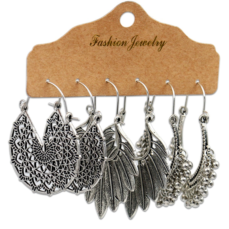 Bohemian ladies fashion casual earrings accessories