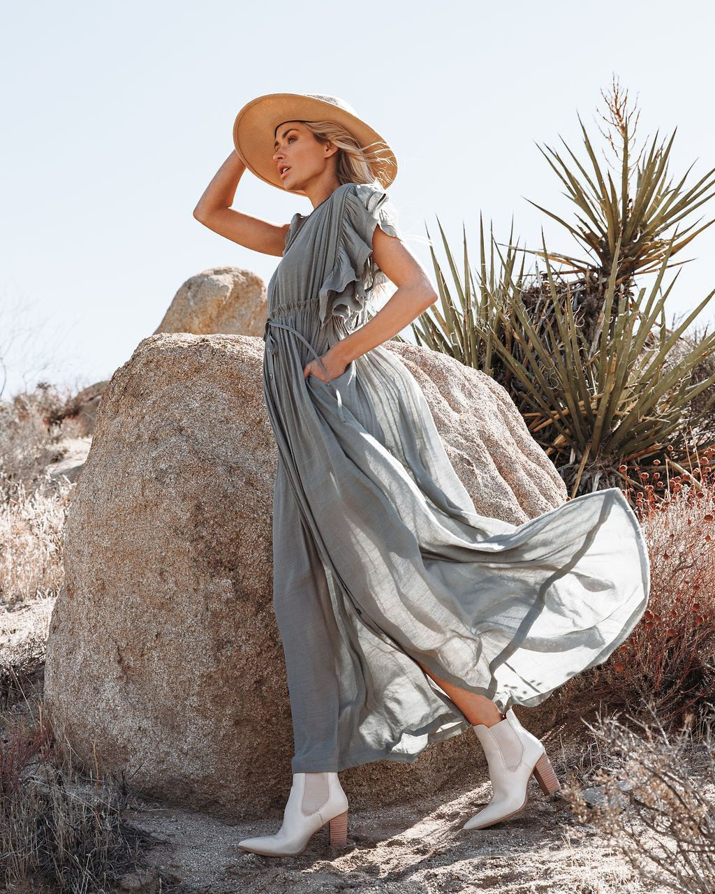 Grey summer fashion Long Cover up