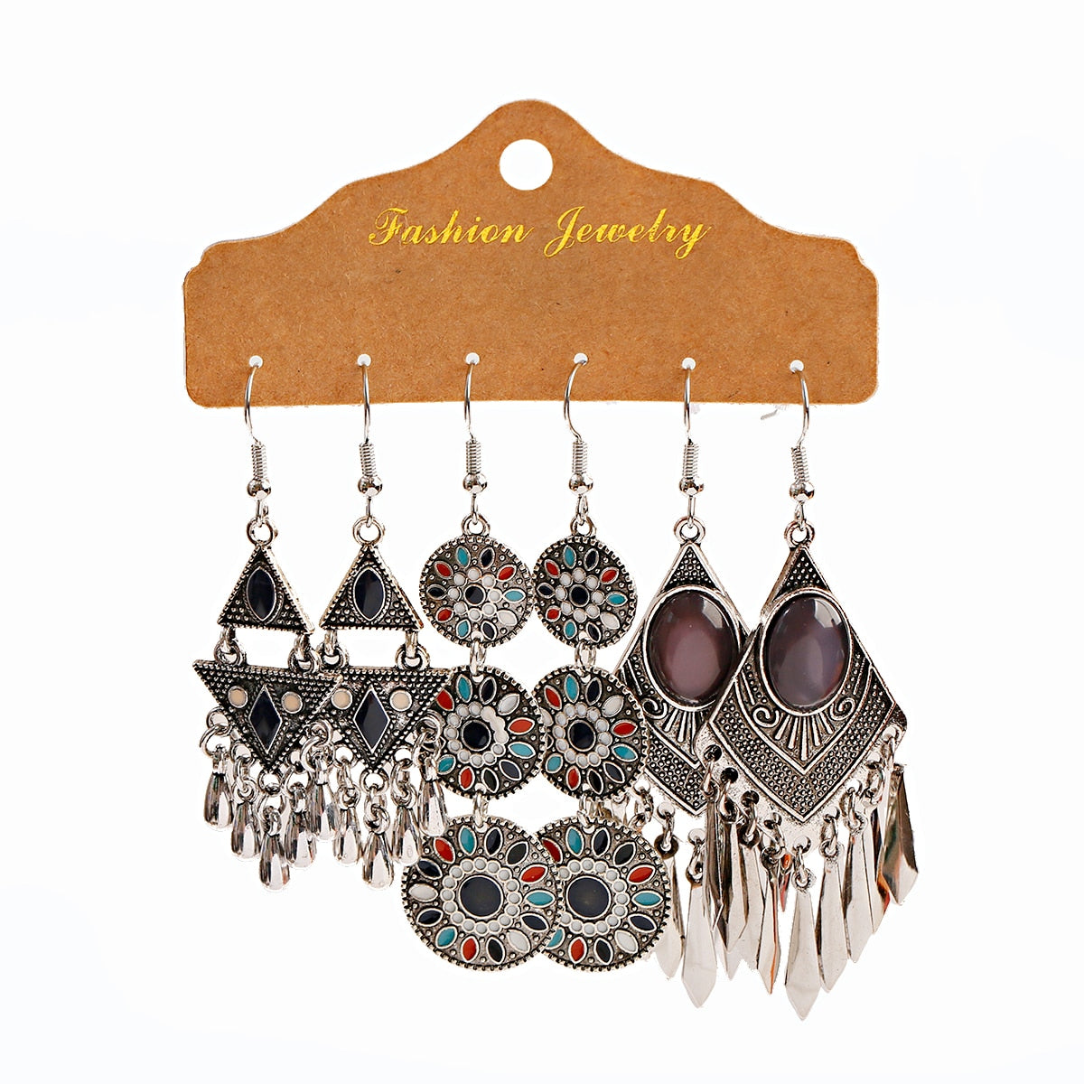 Bohemian Vintage Style tribal Ethnic fashion Earrings