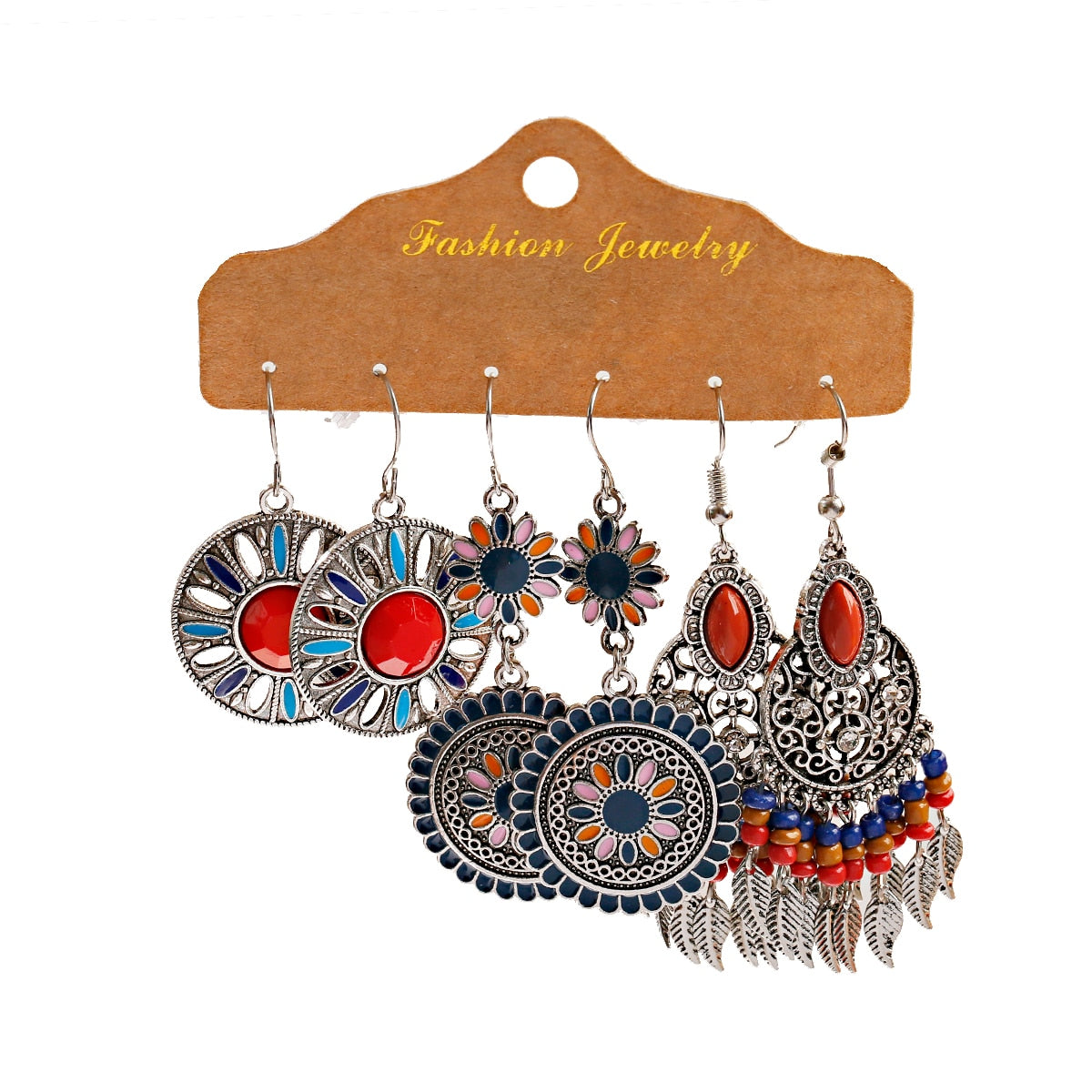 Bohemian retro style ladies fashion earrings