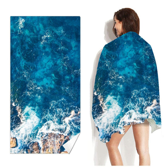 microfibre sand free Lightweight quick dry beach towel