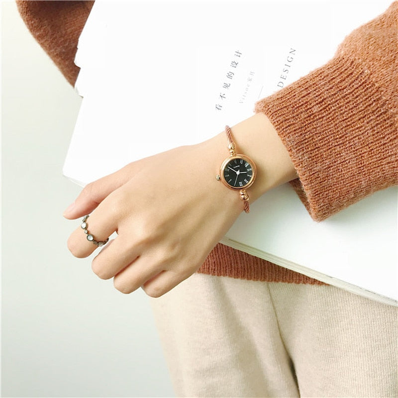 Retro ladies casual fashion quartz movement watch