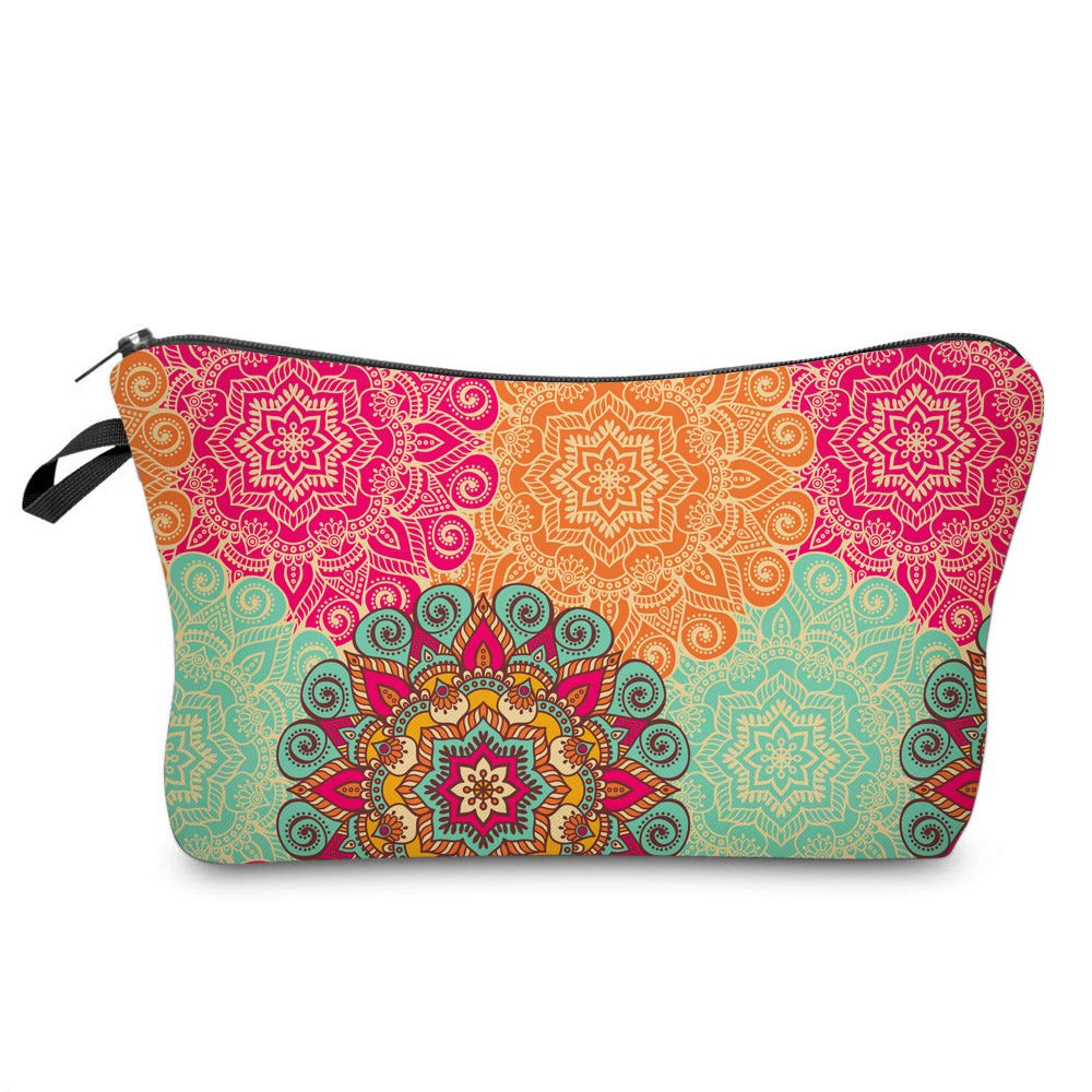 Ladies Cosmetic Make Up Bags Mandala pattern